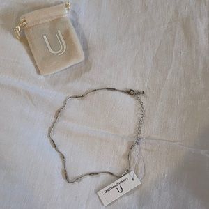 Silver beaded choker